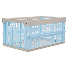 KEYWAY 聯府 中百事達摺疊籃, 藍色, 1個