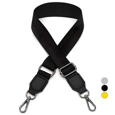 RaraPiel 素色織帶圖案黑色包包背帶