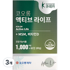 CUREKA MSM維他命D錠 60g, 60顆, 3盒