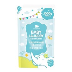 les enphants 麗嬰房 防蟎酵素極淨洗衣精 雲朵棉花香 補充包, 1L, 1包