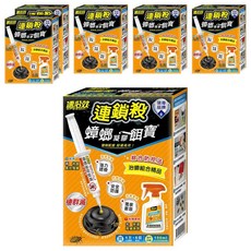 速必效 蟑螂凝膠餌寶 Set，連鎖殺蟑螂凝膠餌寶，含四效液劑-U 150ml，10g餌寶 x 1支 + 5個 腳座, 6盒