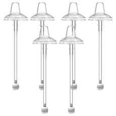 soonsooa 重力球吸管替換裝, 透明, 6個