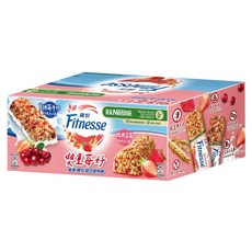 Nestle 雀巢 纖怡綜合穀物棒，經典草莓 16個 + 蔓越莓牛奶 16個, 752g, 1盒