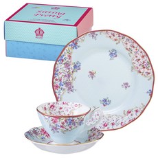 ROYAL ALBERT 糖果系列茶杯組 3入 40002529, 俏麗甜心, 咖啡杯 + 杯碟 + 盤子, 3個