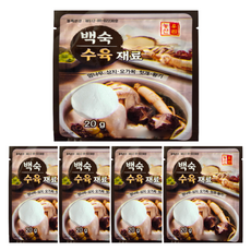 진달래농산 백숙 수육재료, 20g, 5개