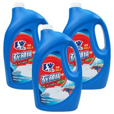 毛寶衣領精, 酵素升級配方, 獨特除垢成分, 強力去漬除垢, 2kg, 3瓶