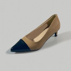 슈즈앤 여성용 투톤 클래식 배색 스틸레토 펌프스 5cm SN336