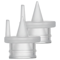 YOUHA 優合 吸乳器專用配件 鴨嘴閥門 2入, 透明色, 1組