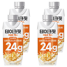 테이크핏 맥스 고소한맛 프로틴, 250ml, 4개