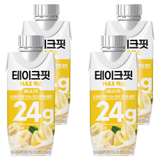 테이크핏 맥스 바나나맛 드링크믹스 RTD, 250ml, 4개
