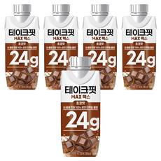 테이크핏 맥스 초코맛 프로틴, 250ml, 5개