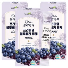 지비엠에스 올리비아 프리미엄 블루베리퓨레 100%, 20g, 42개