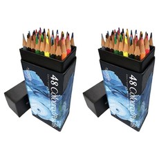 조이위시 전문가용 드로잉 유성 색연필, 48색, 2세트