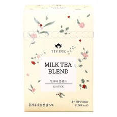 Tivine 奶茶粉隨身包, 20g, 12入, 1個