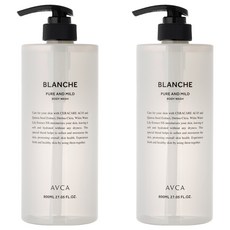 AVCA 純淨溫和白潤沐浴乳, 800ml, 2個