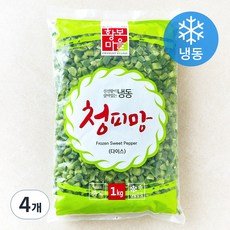 황보마을 청피망 다이스 (냉동), 4개, 1kg