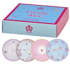 皇家阿爾伯特糖果系列 CANMIX 20cm 盤子 4 件套 40002537, 1組, 盤子 4入