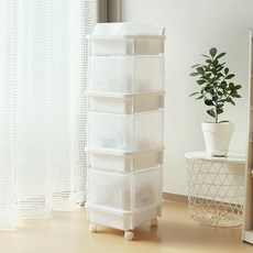 LIVING SMILE 長方形尿布整理箱, 白色, 1個