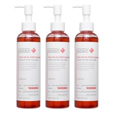 coopy 鮭魚pH肌膚調理潔面凝膠, 3瓶, 200ml