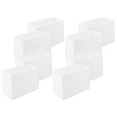 MUJI 無印良品 可調整高度的不織布分隔袋2入, 單一顏色, 4組