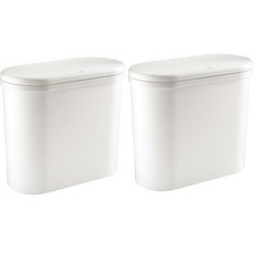 모나코올리브 원터치 와이드 휴지통 10L 2개, 화이트
