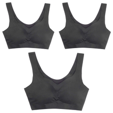 BASE ALPHA ESSENTIALS 舒適無痕無鋼圈內衣 3件組