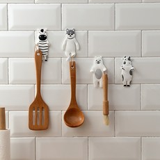 Airable 動物家族冰箱磁鐵4件組 B0158, 混合色