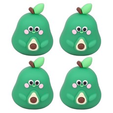 Blacktree 可愛水果便攜式削鉛筆機, 綠色, 4個