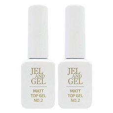 MEIBROWN Jel&Jel 霧面封層膠 立體浮雕, 透明, 2個, 9g