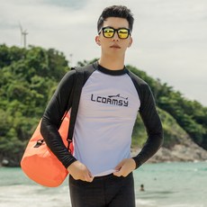 NAYA STYLE LCDRMSY 男士紐約防曬套頭衫 + 黑色打底褲 04-56-43