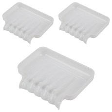 Saedeuri 現代風快速瀝水肥皂架, 白色, 3個