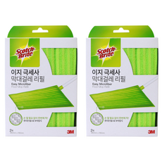 3M Scotch-Brite 百利 輕便超細纖維清潔布替換裝 2入組, 2組