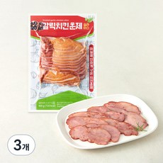 노랑오리 갈릭치킨 훈제 슬라이스, 400g, 3개