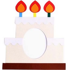 PARTYHAE Fun Fun 生日蛋糕面具 1個, 蛋糕款, 1組