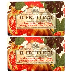 네스티단테 비누 일 프루테토 석류 앤 블랙커런트, 250g, 2개