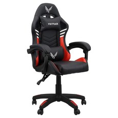 빅트랙 라이트 게이밍의자 A-02, 블랙+레드