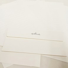 홀마크 무지 단색 편선지 4p + 봉투 2p 세트, 베이지, 5세트