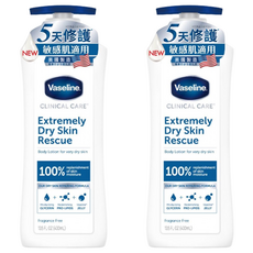 Vaseline 凡士林 專業低敏修護乳液, 400ml, 2瓶