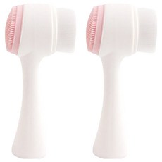 LIVINGDUO 雙面毛孔刷, 粉紅色, 2個