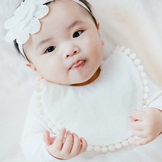 CHENNY BONGBONG 棉質圓形圍兜