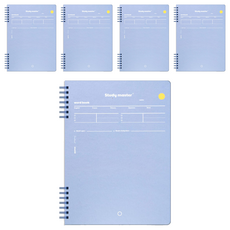 Munid Study Master B5 線圈單字筆記本 藍色, 5個