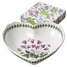 포트메리온 보타닉가든 가리비형 엣지 하트 모양 접시, 혼합색상, 1개