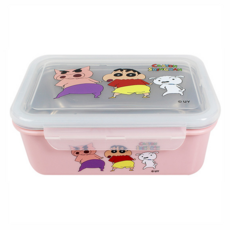 Shinchan 蠟筆小新 不鏽鋼方形隔熱餐盒, 左衛門, 1個