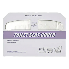 Mass 生活好物 一次性馬桶坐墊紙 250片/包, 43 x 38cm, 單色, 1包