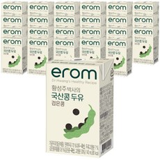 이롬 황성주 박사의 국산콩 두유 검은콩, 140ml, 24개