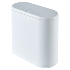 FAmILyLIFE 生活 彈蓋式防蟲防臭縫隙垃圾桶, YG-195-W 純潔白