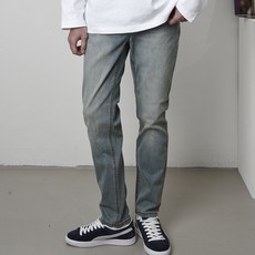 HAIHU 男款綠調直筒褲