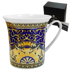 VERSACE 凡賽斯 Medusa把手馬克杯, 藍色, 1個