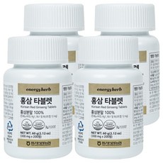 Nonghyup 能量中心 紅蔘錠 60g, 200錠, 4個
