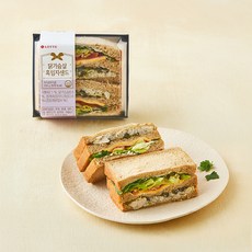 쉐푸드 닭가슴살 흑임자 샌드위치, 256g, 1개